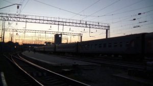 Прибытие ЭП1М-435 с поездом №407 Новороссийск — Ижевск