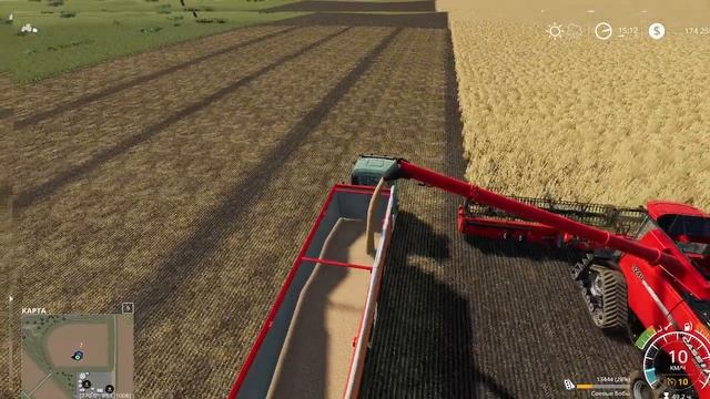 Farming Simulator 19 Уборка соевых бобов смотреть онлайн