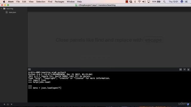 077 Loading the JSON Data into a Python Dictionary смотреть онлайн