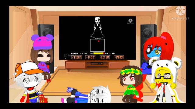 Undertale React To GASTER FIGHT