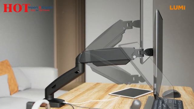 How to Install LDT13-C012 Counterbalance Curved & LCD Monitor VESA Desk Mount смотреть онлайн