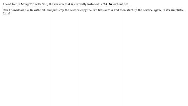 Why MongoDB Not Running SSL?