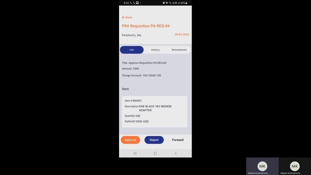Approve or Reject Purchase Requisition (PR) for Oracle SCM Cloud Demo смотреть онлайн
