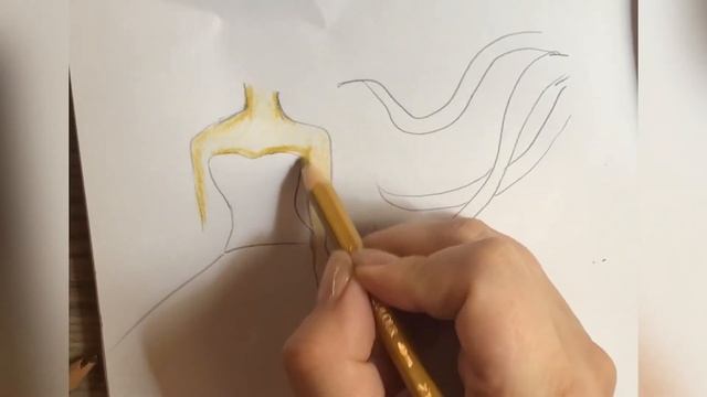 Как нарисовать свадебное платье и украсить его?/Haw to draw a wedding dress and decorate it? смотреть онлайн