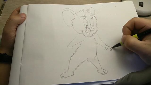 Как нарисовать Джери из Том и Джери смотреть онлайн