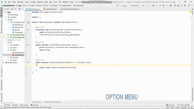 How to create Option menu in android | Malayalam tutorial смотреть онлайн