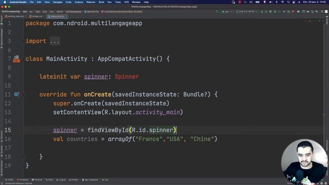 #31 SPINNER en Android Studio (Partie 1) - Liste déroulante | Formation Android Studio en Kotlin смотреть онлайн