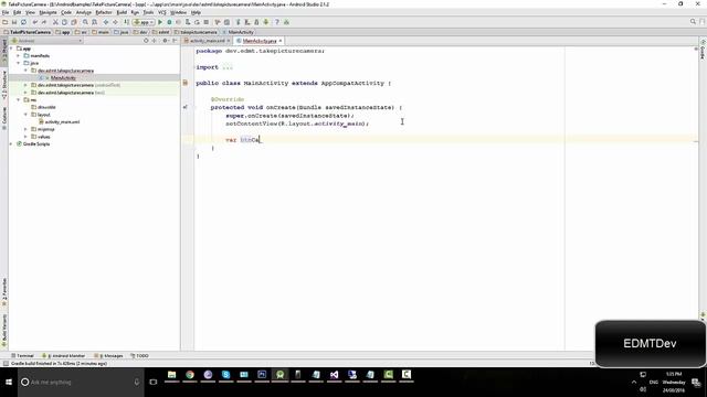 Android Studio Tutorial - Take picture with Camera learn android programming смотреть онлайн