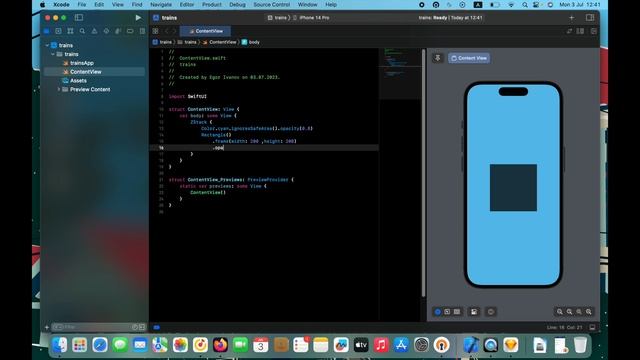[ Базовые фигуры и их модификаторы ] SwiftUI смотреть онлайн