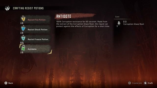 Horizon Zero Dawn - Crafting: Potions Pouch Satchel Upgrade l & Antidote Information Gameplay смотреть онлайн