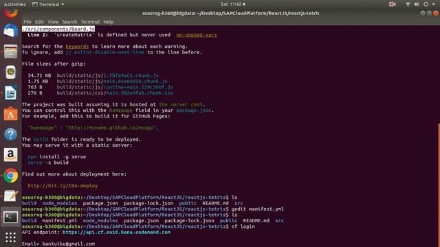 Tetris - ReactJS - on SAP Cloud Platform смотреть онлайн
