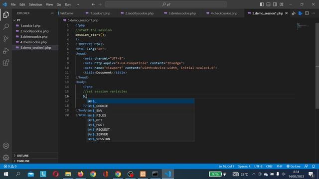 PHP : COOKIES & SESSION | 4-6 смотреть онлайн