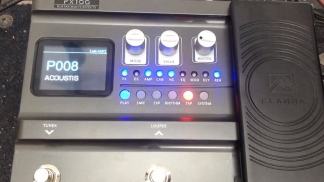 Demo Flamma FX-100 sound: Clean, Chorus, Lead, Metal, Overdrive, Acoustic sim...(NO TALKING) смотреть онлайн