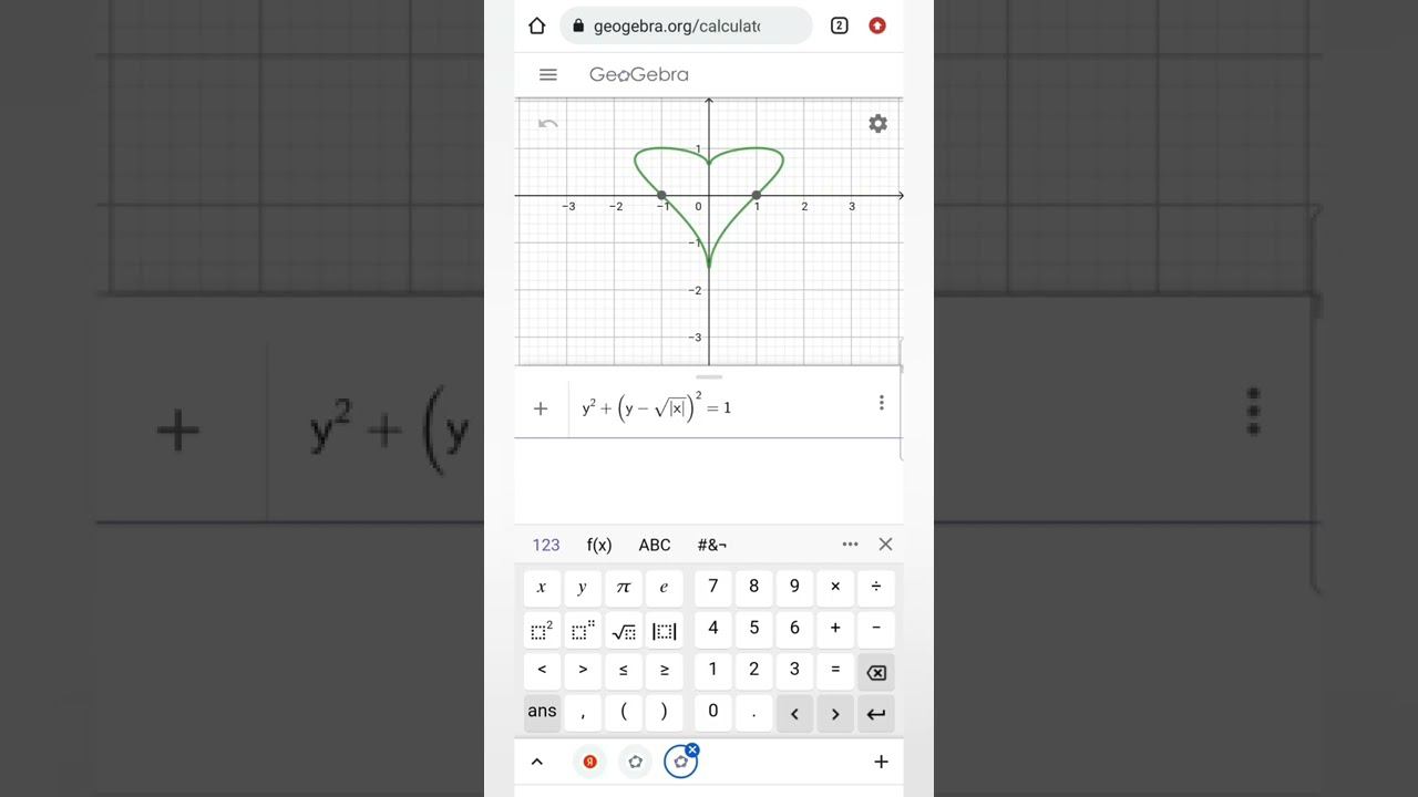 Необычный график в геогебре - красивая математика смотреть онлайн