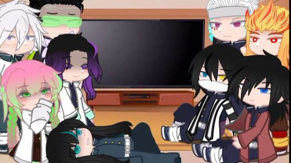 Hashir 's reaction to Muichiro Tokito🇺🇸/реакция хашира на Муичиро Токито🇷🇺