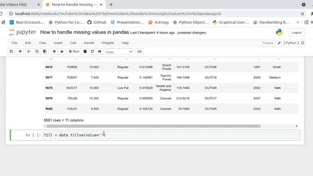 Missing values in pandas | How to handle missing values in pandas | Missing data смотреть онлайн