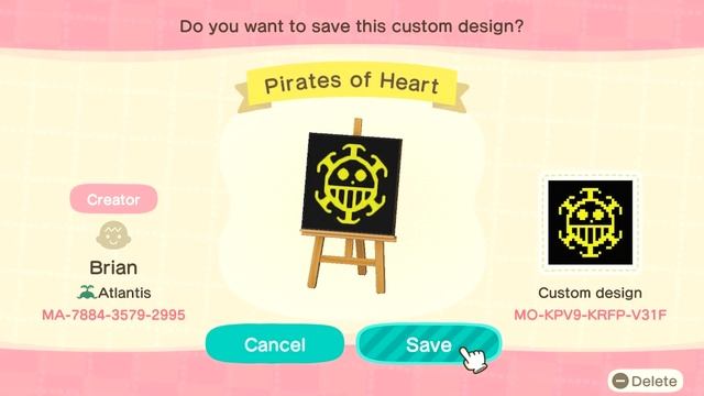 ONE PIECE FLAGS - STRAW HATS & PIRATES OF HEART | Animal Crossing New Horizons Custom Designs Code смотреть онлайн