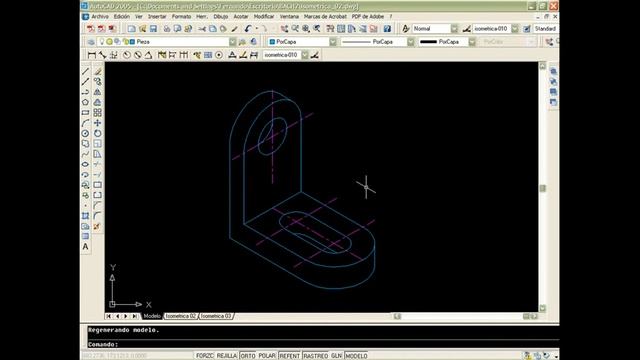 AutoCAD Intermedio. Resolución Práctica 4, Órdenes CHAFLÁN Y EMPALME