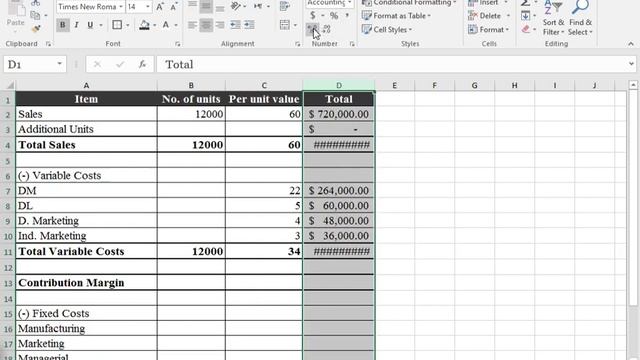 14 - Accounting Excel Part 4: Scenario Manager Tool
