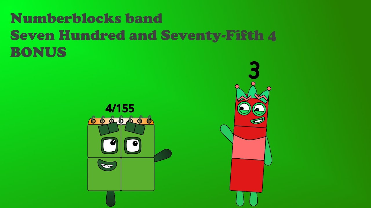 Numberblocks band Seven Hundred and Seventy-Fifth 4 + BONUS смотреть онлайн