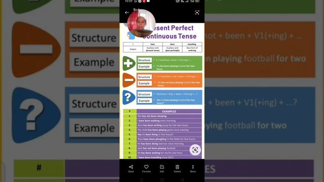 present perfect continuous tense/English grammar/explanation with example||learn English with me смотреть онлайн