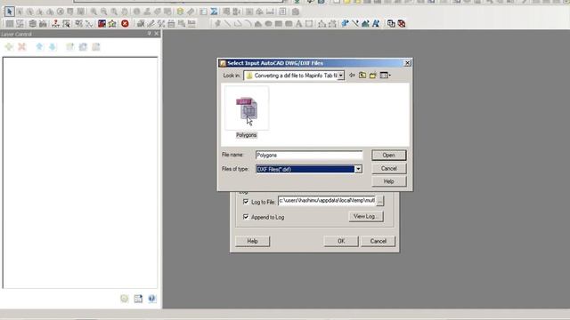 MapInfo Dxf To Mapinfo Tab