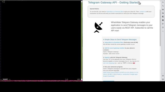 How to send a Telegram message from a shell script смотреть онлайн