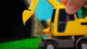 Тайо Супер Герои l Храбрые Автомобили Игрушки l Tayo Heavy Vehicles и радужные шары + сборник