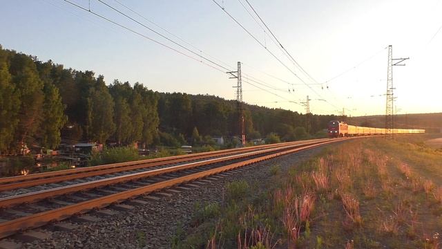 Пассажирский поезд №117 Новокузнецк — Москва. ЭП2К смотреть онлайн