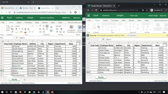 Multiple person working on Same file at the same time from different location | Excel | PowerPoint смотреть онлайн