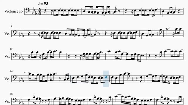Cello Sheet Music: How to play Out of Time by The Weeknd смотреть онлайн