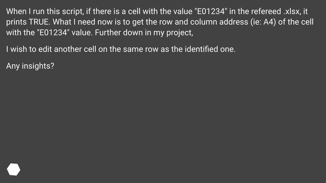 Identifying cell in Openpyxl смотреть онлайн