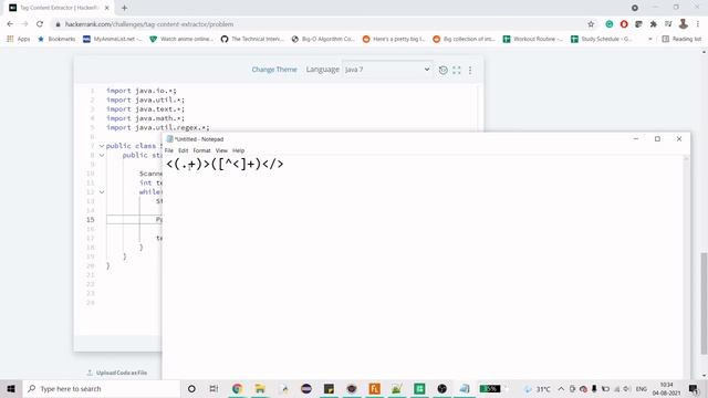 HackerRank | Java | Tag Content Extractor | Certification | Gold Badge смотреть онлайн