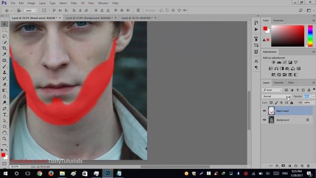 Create Real Facial Hairs In Photoshop CC 2017 смотреть онлайн