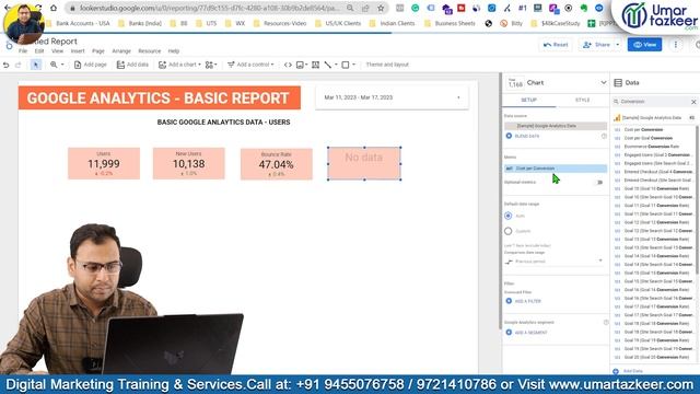 Creating Basic Google Analytics Report in Looker Studio in hindi | Looker Studio Course |#5 смотреть онлайн