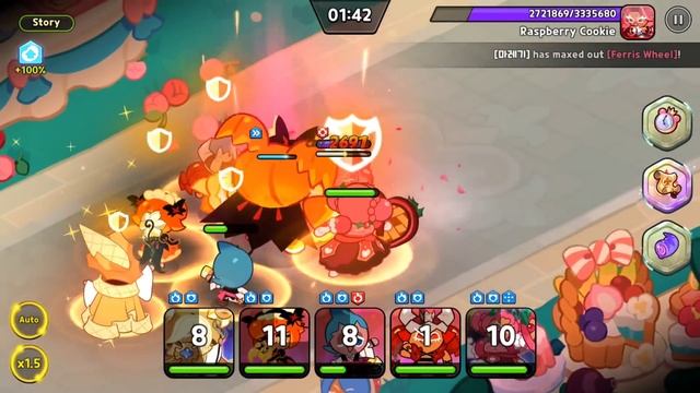 Cookie Run Kingdom: Pumpkin Pie Cookie vs Raspberry Boss Intense Battle смотреть онлайн