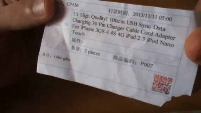 #16 Обзор посылки с Китая,usb 30 pin iphone 4 , сайт aliexpress.com смотреть онлайн