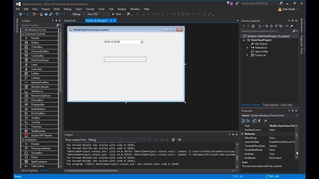 Lesson 32 DateTimePicker Control смотреть онлайн