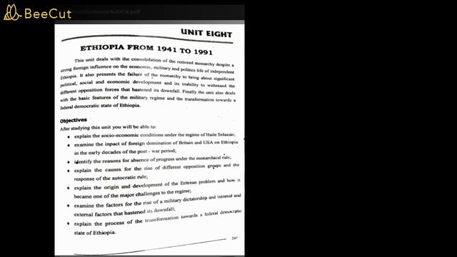 Grade 10 History Unit 8 Part 1