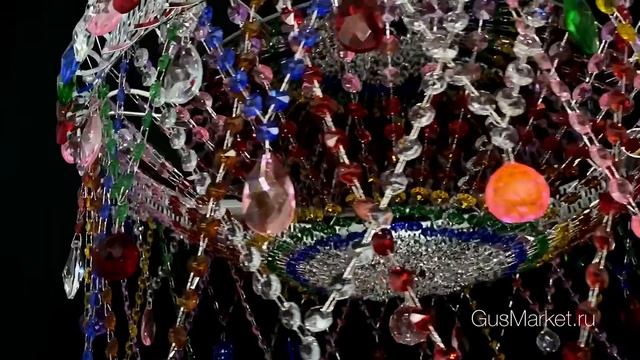 Хрустальная люстра "Снежинка" Суперцвет смотреть онлайн