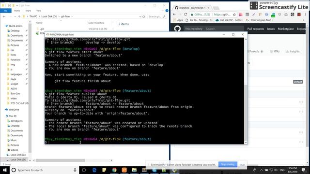 Git flow feature смотреть онлайн