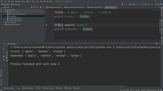 Lists and Tuples in Python 3 смотреть онлайн
