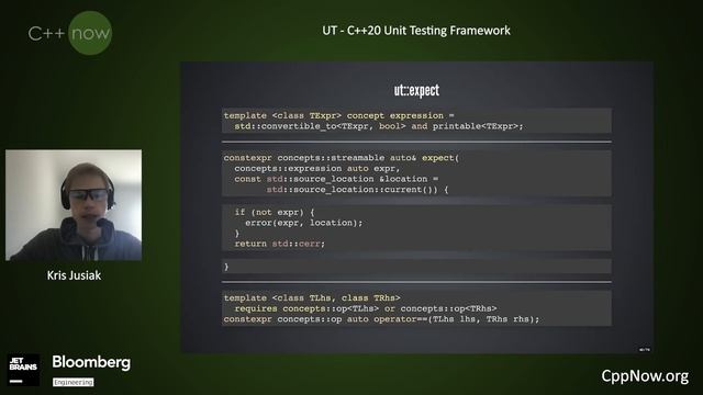 UT - C++20 Unit Testing Framework - Kris Jusiak - [CppNow 2021] смотреть онлайн