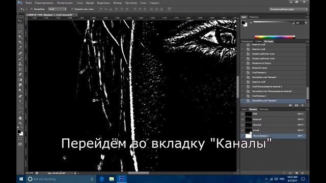 Быстро избавляемся от пуха в PhotoShop смотреть онлайн