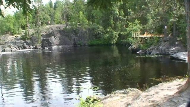 Рускеальские водопады на реке Тохмайоки. | Карелия, Сортавальский район, рядом с посёлком Рускеала. смотреть онлайн
