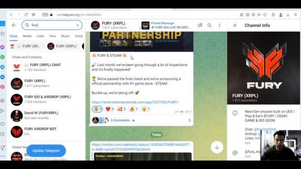 Проект на XRPL у которого есть будущее!! / FURY теперь в STEAM!!!