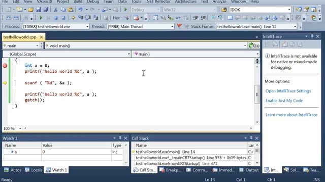 C/C++ Programming Series 1 Part 3 - Hello World C program смотреть онлайн