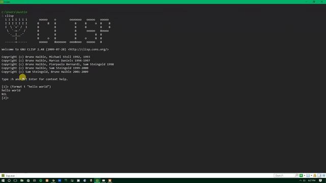 Common Lisp [1] - Hello World смотреть онлайн