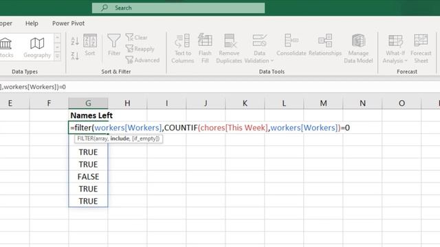 Shrinking Drop-Down List using Dynamic Array Formulas смотреть онлайн