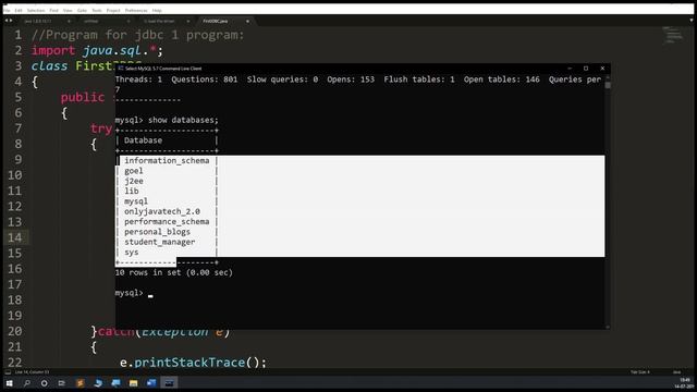 How to Create Connection using Java App - (Java Database Connectivity) JDBC#4 смотреть онлайн